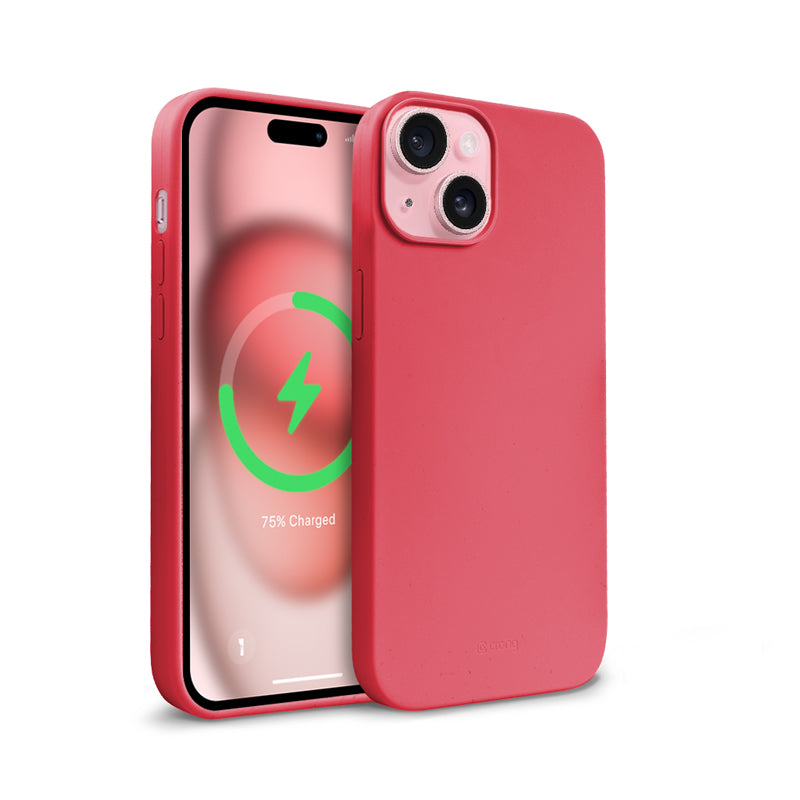 Crong Color Cover Magnetisch - Hoesje voor iPhone 15 Plus MagSafe (Roze)