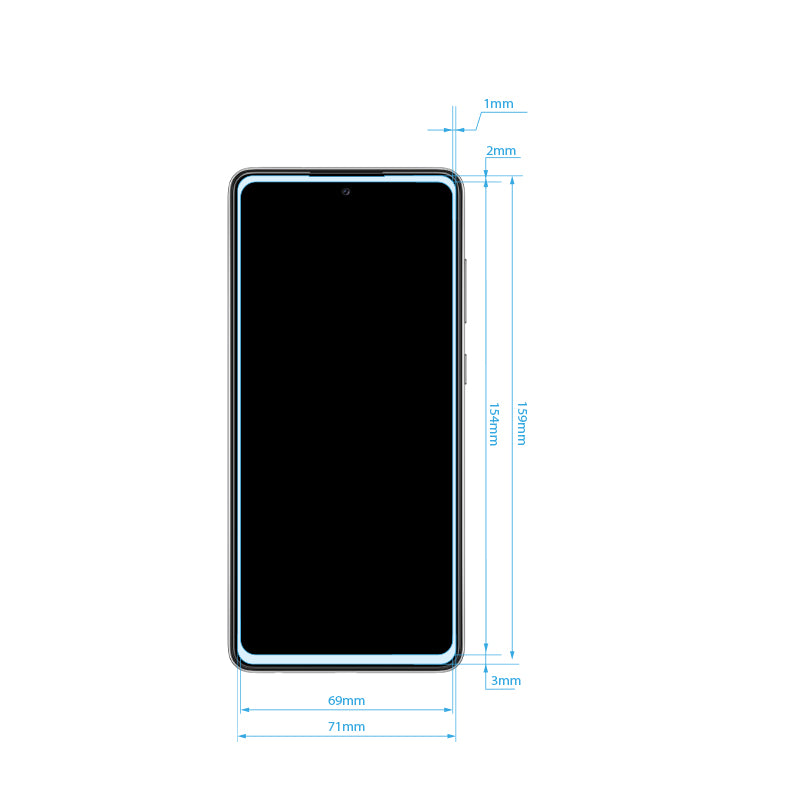 Crong 7D Nano Flexible Glass – Hybrid-Displayschutz mit vollständiger Abdeckung 9H Samsung Galaxy A33 5G