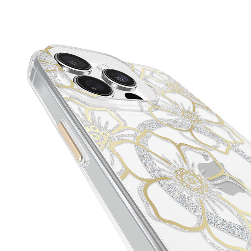 Case-Mate Floral Gems MagSafe - Hoesje voor iPhone 16 Pro Max (Goud)