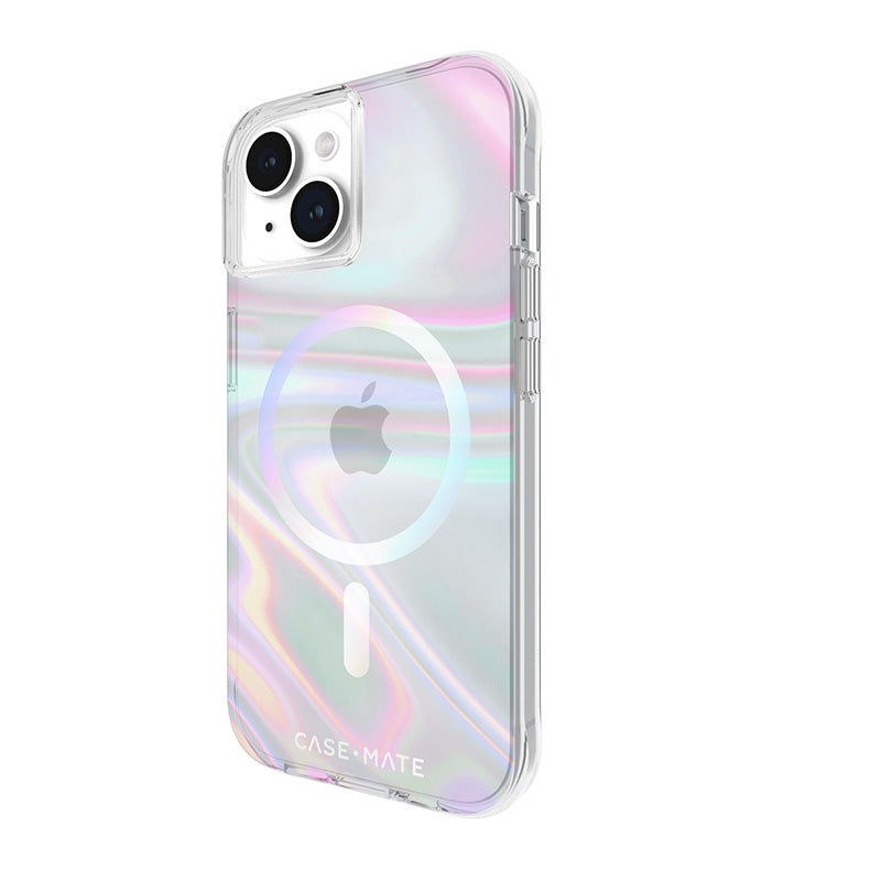 Case-Mate Soap Bubble MagSafe - Case for iPhone 15 / iPhone 14 / iPhone 13 (Iridescent)