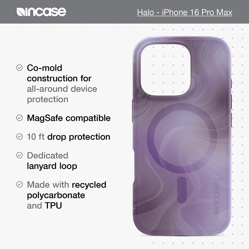 Incase Halo Case MagSafe - Hoesje iPhone 16 Pro Max (Oil Slick Ocean)