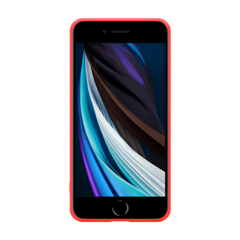 Crong Color Cover - Flexible Hülle für iPhone 8/7 (Rot)