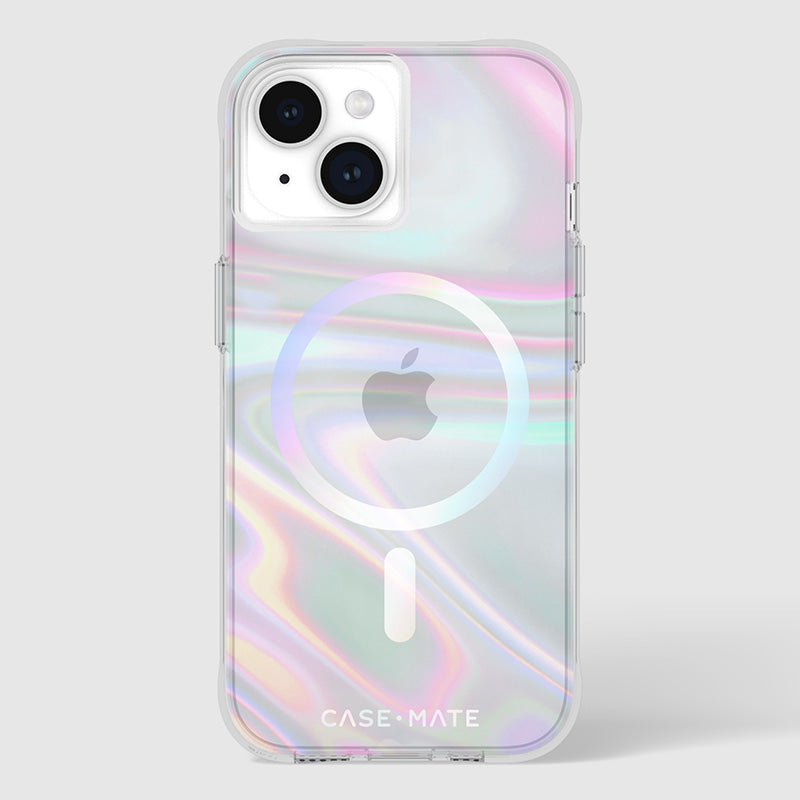 Case-Mate Soap Bubble MagSafe - Case for iPhone 15 / iPhone 14 / iPhone 13 (Iridescent)