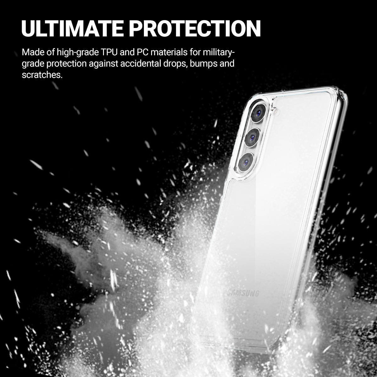 Crong Crystal Shield Cover – Schutzhülle für Samsung Galaxy S23 (Klar)