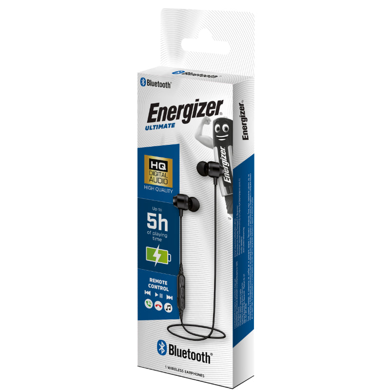 Energizer Ultimate CIBT20 – Kabellose Bluetooth-In-Ear-Kopfhörer V5.0 (Schwarz)