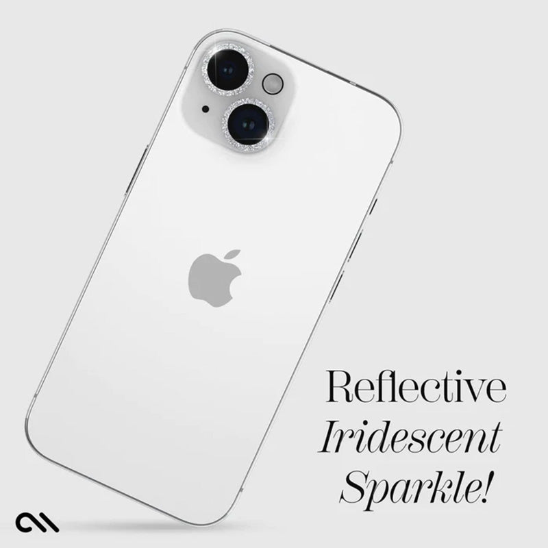 Case-Mate Sparkle Lens Protector - Protective Glass for iPhone 15 / iPhone 15 Plus Camera (Twinkle)