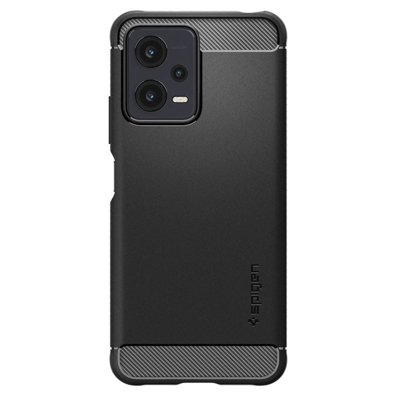 Spigen Rugged Armor - Hülle für Xiaomi Redmi Note 12 5G/POCO X5 5G (Schwarz)