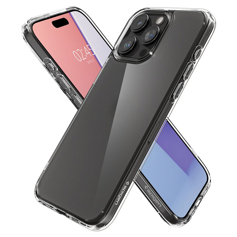 Spigen Ultra Hybrid - hoesje voor iPhone 15 Pro (vorsthelder)