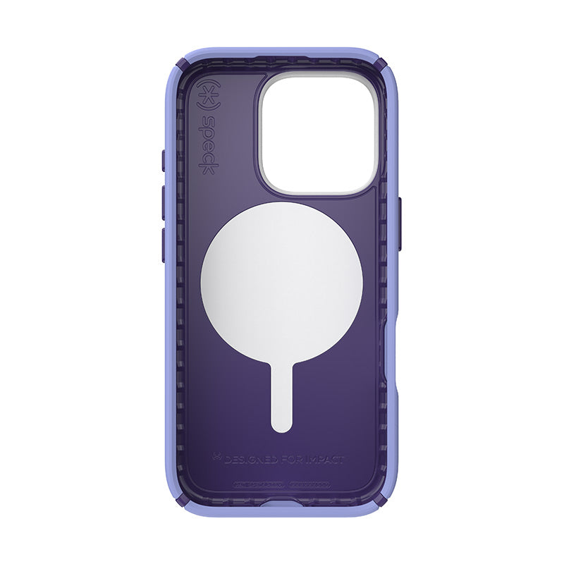 Speck Presidio2 Pro ClickLock &amp; MagSafe - Hoesje voor iPhone 16 Pro (Future Lavender / Cassis Purple / Wit)