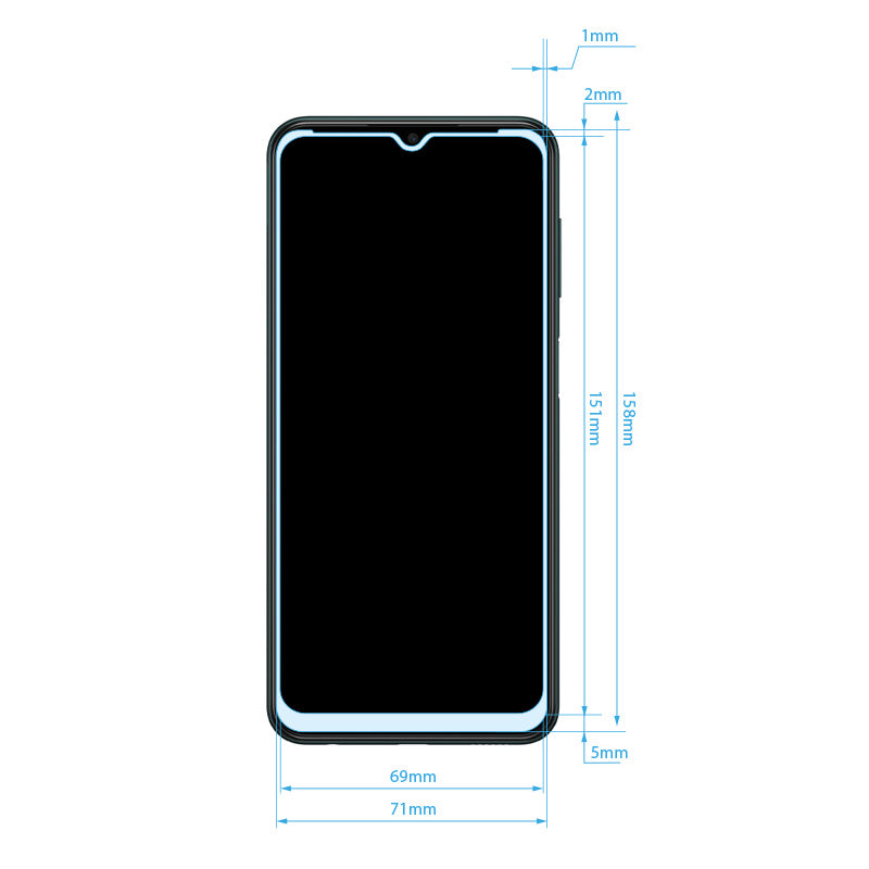 Crong 7D Nano Flexible Glass – Hybrid-Displayschutz mit vollständiger Abdeckung 9H Samsung Galaxy M13