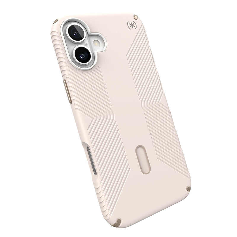 Speck Presidio2 Grip ClickLock &amp; MagSafe - Hoesje voor iPhone 16 Plus (Bleached Bone / Heirloom Gold / Hazel Brown)