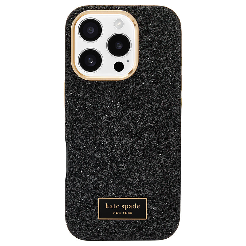 Kate Spade New York Crystal Pave MagSafe - Hoesje voor iPhone 16 Pro (Nightfall)