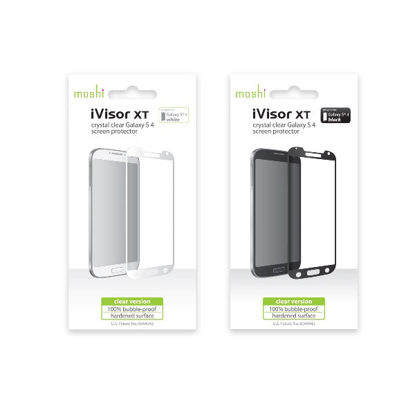 Moshi iVisor XT Full face screenprotector voor Samsung Galaxy S4 (zwart)