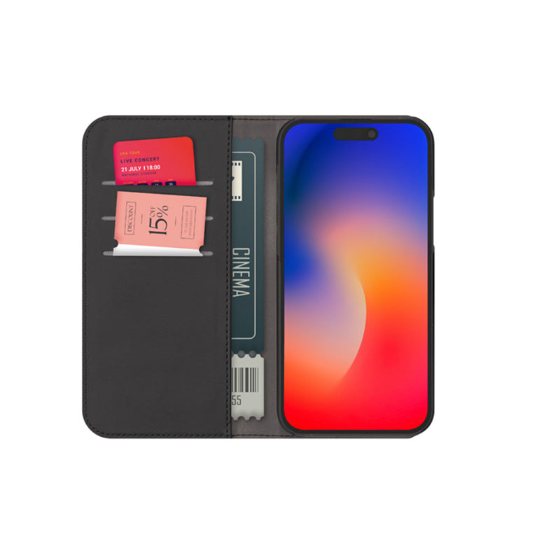 PURO Wallet Abnehmbare - Hülle 2-in-1 für iPhone 15 Plus (Schwarz)