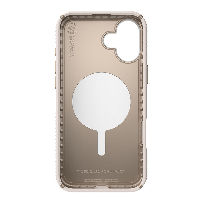 Speck Presidio2 Grip ClickLock &amp; MagSafe - Hoesje voor iPhone 16 Plus (Bleached Bone / Heirloom Gold / Hazel Brown)