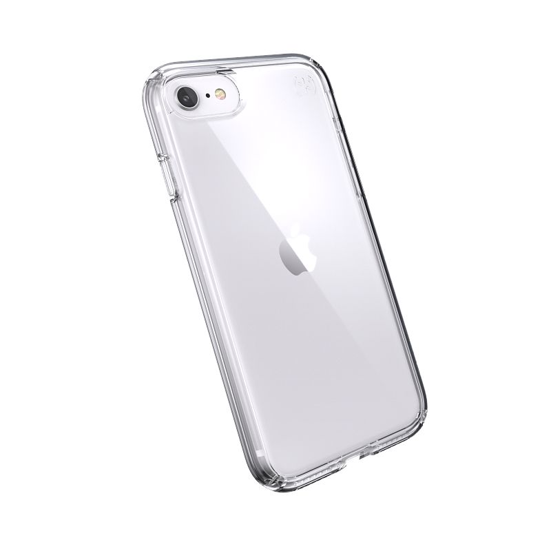 Speck Presidio Perfect Clear - Case iPhone SE (2022 / 2020 / 8 / 7 with MICROBAN (Clear/Clear)