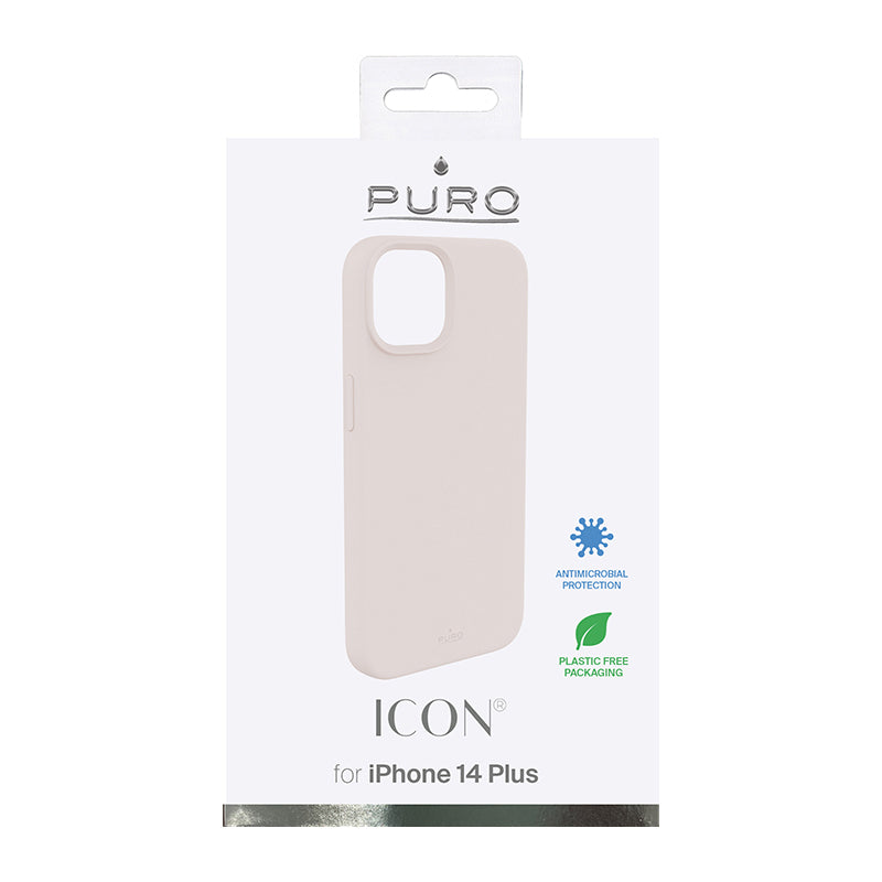 PURO ICON Cover - Case voor iPhone 14 Plus (roze zand)