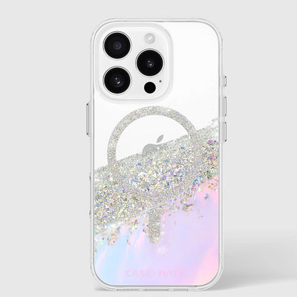 Case-Mate Karat MagSafe - Hülle für iPhone 16 Pro (Holografische Seifenblase)