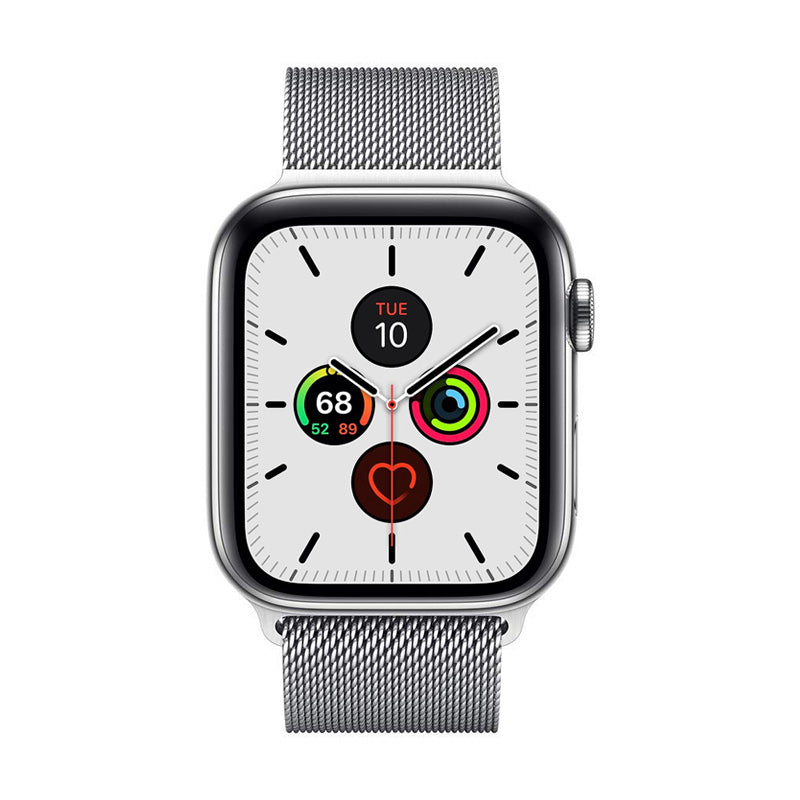 Crong Milano Steel voor Apple Watch 42/44/45 mm (zilver)