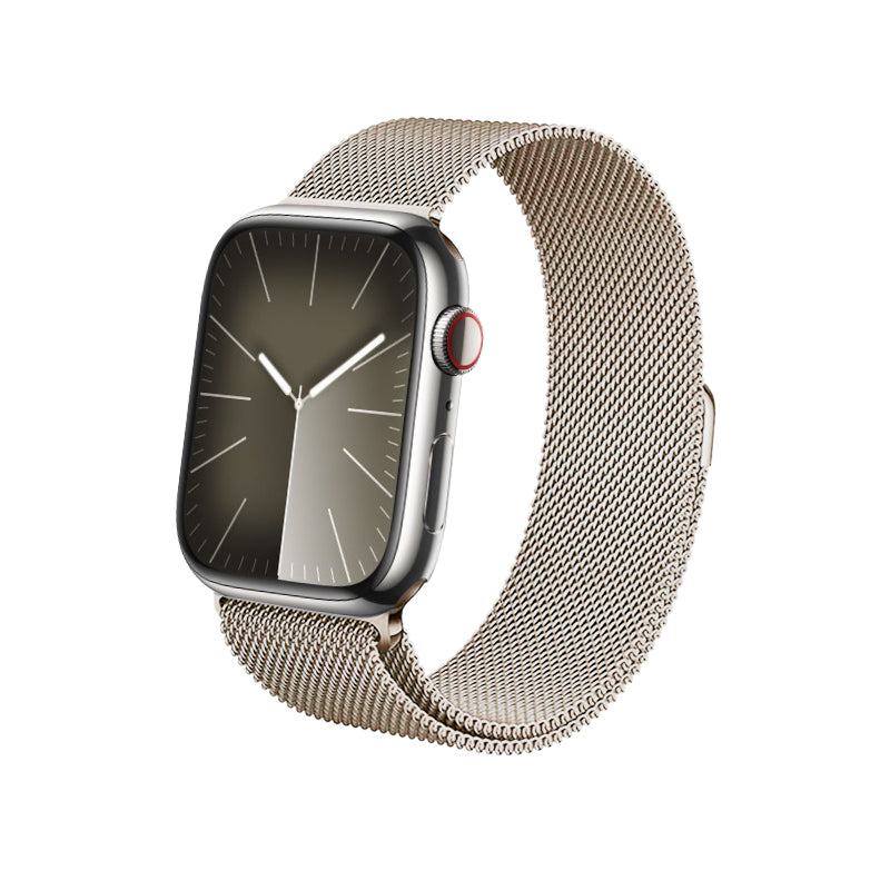 Crong Milano Steel - Roestvrijstalen band voor Apple Watch 42/44/45/49 mm (champagne).