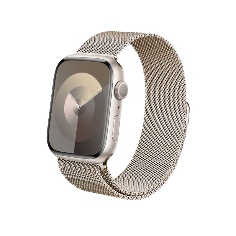 Crong Milano Steel - Roestvrijstalen band voor Apple Watch 42/44/45/49 mm (champagne).