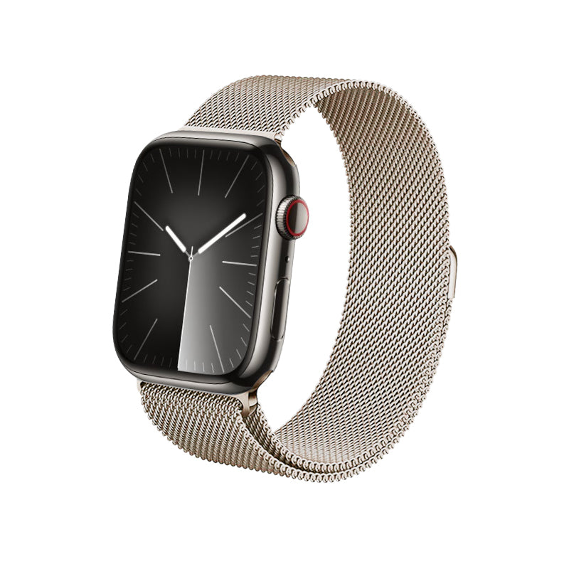 Crong Milano Steel - Roestvrijstalen band voor Apple Watch 42/44/45/49 mm (champagne).