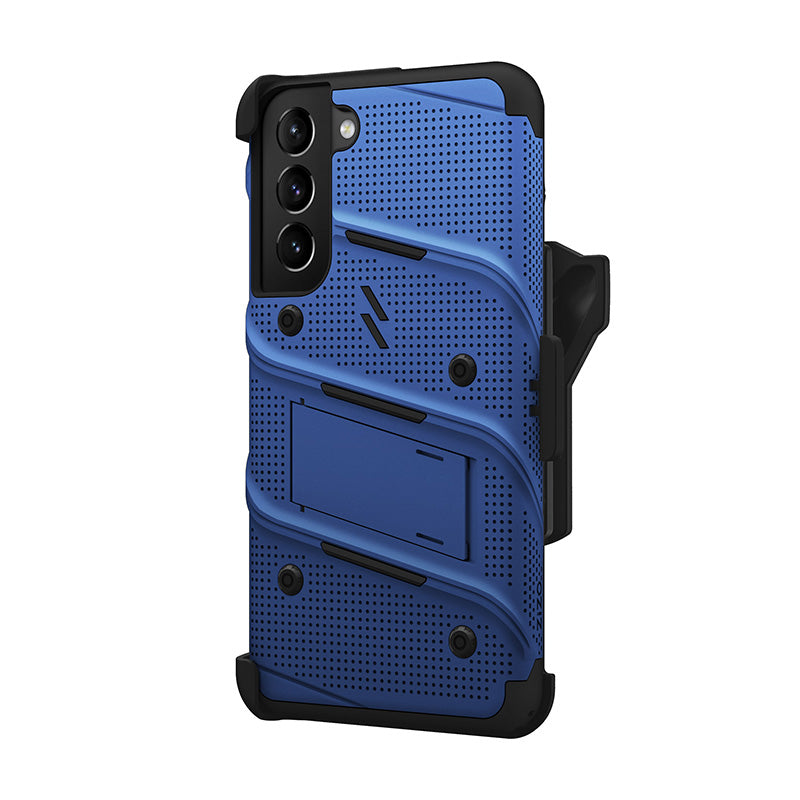 ZIZO BOLT Bundel Samsung Galaxy S22+ Hoesje - Blauw &amp; Zwart