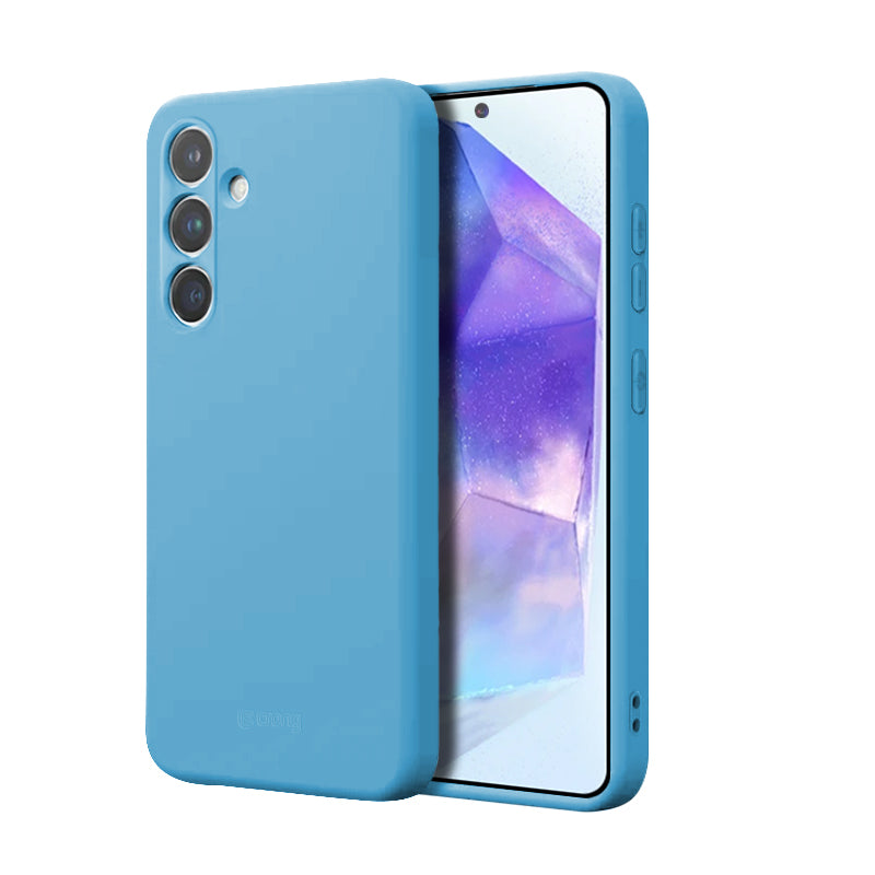 Crong Color Cover - Hoesje voor Samsung Galaxy A55 5G (Blauw)