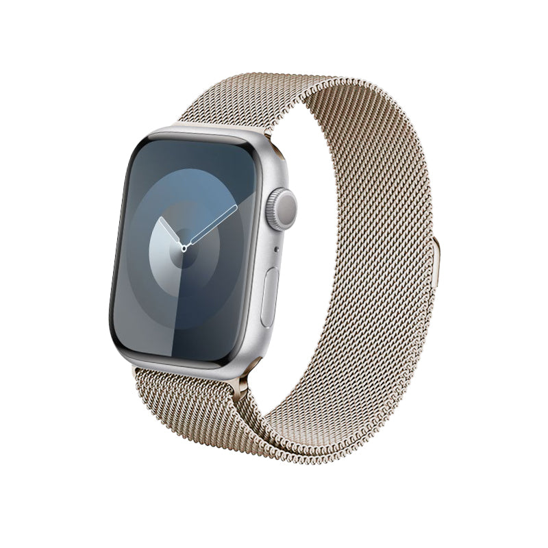 Crong Milano Steel - Roestvrijstalen band voor Apple Watch 42/44/45/49 mm (champagne).