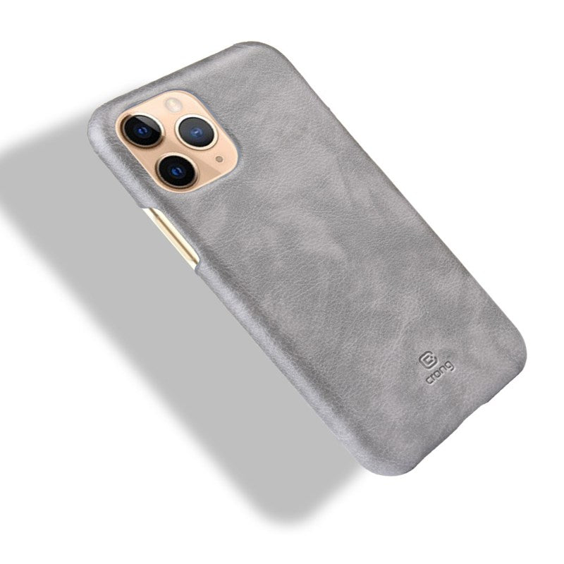 Crong Essential Cover - PU Leather Case for iPhone 11 Pro (Gray)