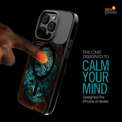 STM Reveal Warm MagSafe - Anti-stress case for iPhone 15 (Black Realm)