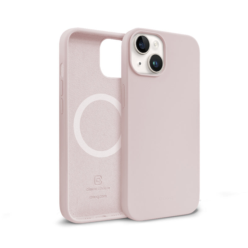 Crong Color Cover Magnetic Case for iPhone 14 / 13 (Sand Pink)