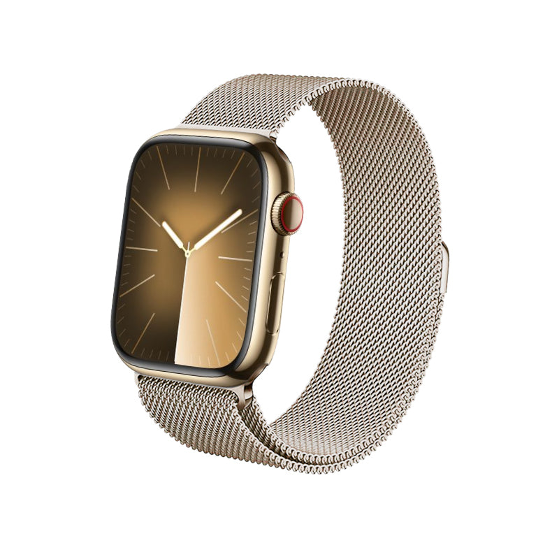 Crong Milano Steel - Roestvrijstalen band voor Apple Watch 42/44/45/49 mm (champagne).