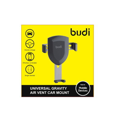 Budi – universelle Schwerkraft-Autohalterung für Lüftungsschlitze