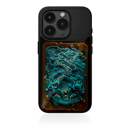 STM Reveal Warm MagSafe - Anti-stress case for iPhone 15 (Black Realm)