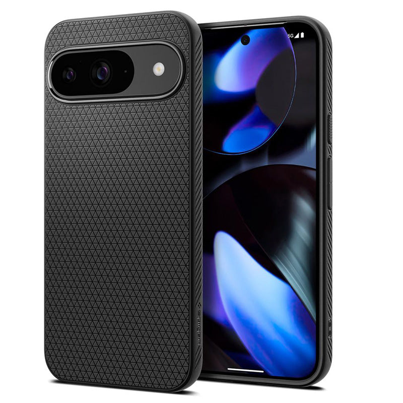 Spigen Liquid Air - Hoesje voor Google Pixel 9 / 9 Pro (Mat Zwart)