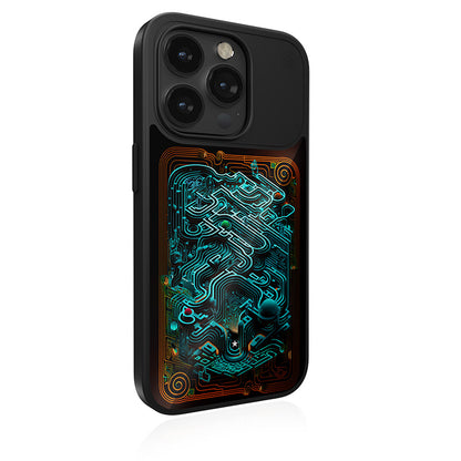 STM Reveal Warm MagSafe - Anti-stress case for iPhone 15 (Black Realm)