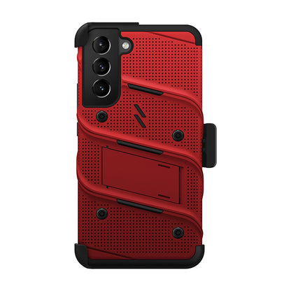 ZIZO BOLT Bundle Samsung Galaxy S22+ Hülle – Rot &amp; Schwarz