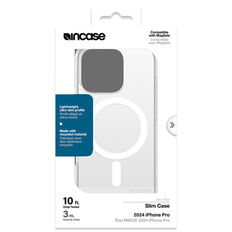 Incase Slim Case MagSafe - Hoesje iPhone 16 Pro (Transparant)