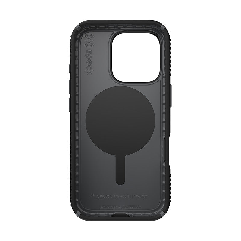 Speck Presidio2 Grip ClickLock &amp; MagSafe - Hoesje voor iPhone 16 Pro (Zwart / Leigrijs / Wit)