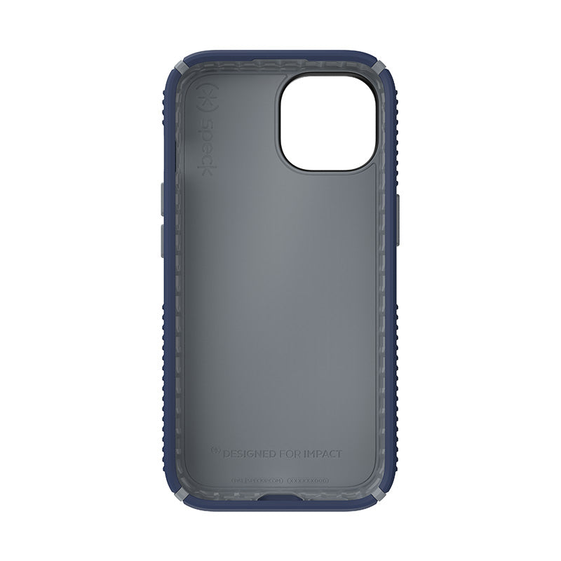 Speck Presidio2 Grip - Case for iPhone 15 / iPhone 14 / iPhone 13 (Coastal Blue / Dustgrey / White)