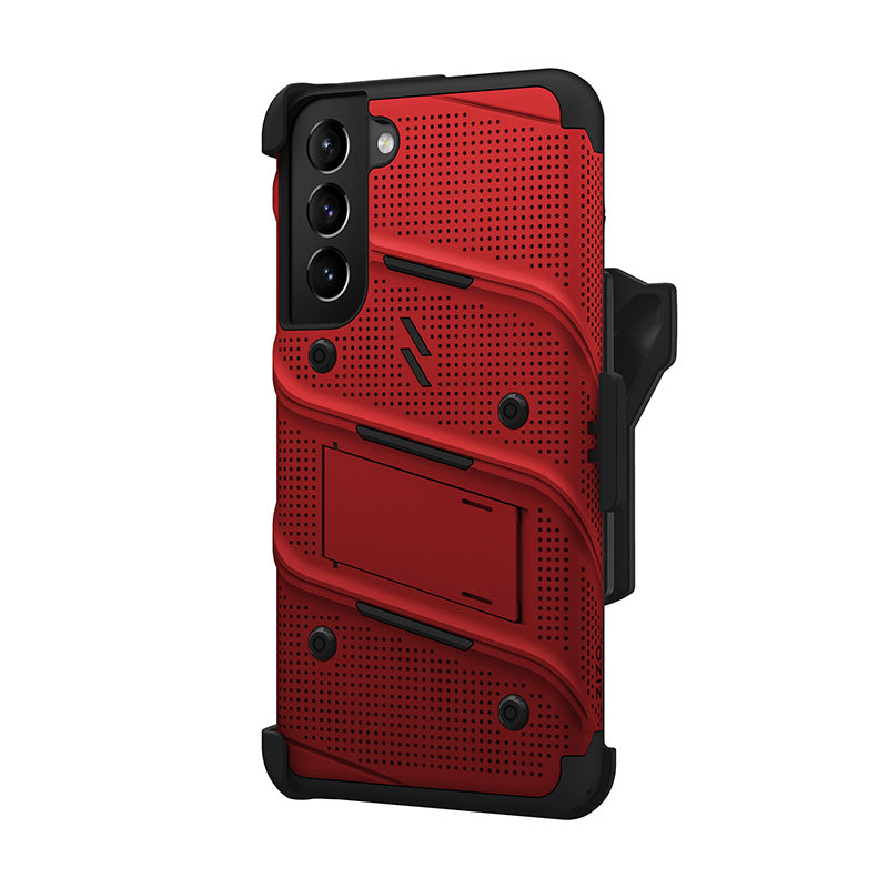 ZIZO BOLT Bundel Samsung Galaxy S22+ Hoesje - Rood &amp; Zwart