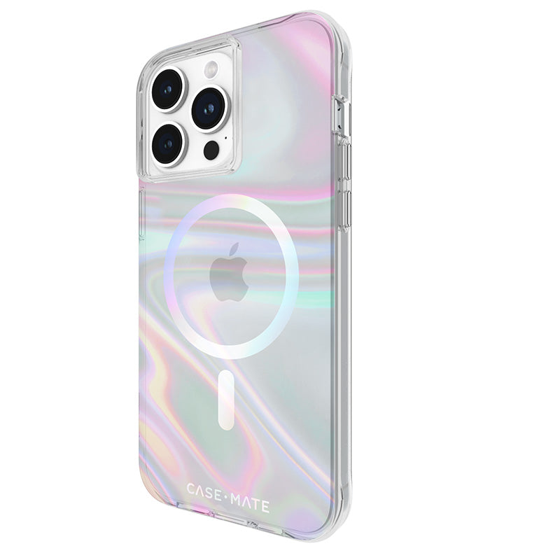 Case-Mate Soap Bubble MagSafe - iPhone 15 Pro Max hoesje (Iriserend)