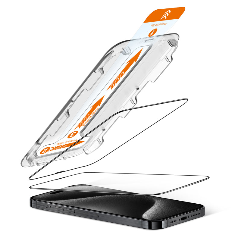 Crong EasyShield 2-Pack - Gehard glas voor iPhone 15 Pro Max (2 stuks)