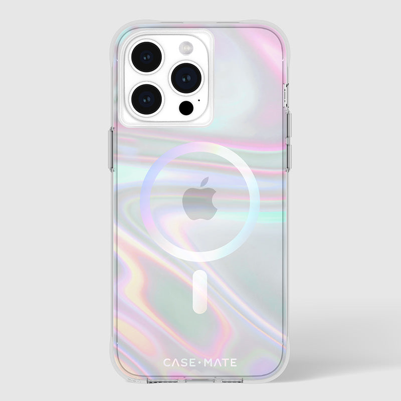 Case-Mate Soap Bubble MagSafe - iPhone 15 Pro Max hoesje (Iriserend)