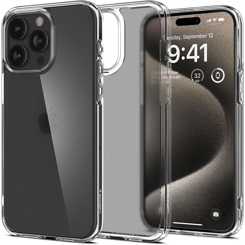 Spigen Ultra Hybrid - hoesje voor iPhone 15 Pro (vorsthelder)