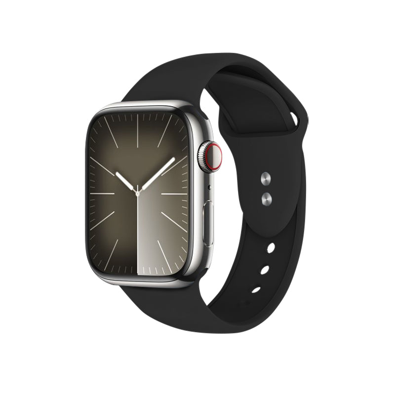 Crong Liquid Band für Apple Watch 38/40/41 mm (Schwarz)