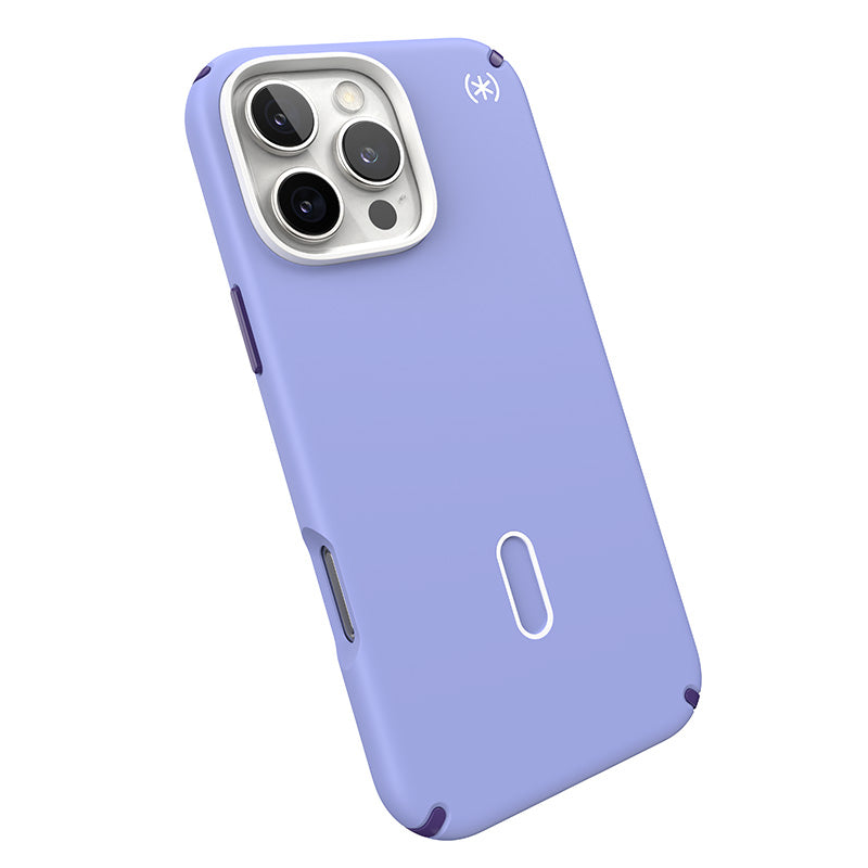 Speck Presidio2 Pro ClickLock &amp; MagSafe - Hoesje voor iPhone 16 Pro Max (Future Lavender / Cassis Purple / Wit)