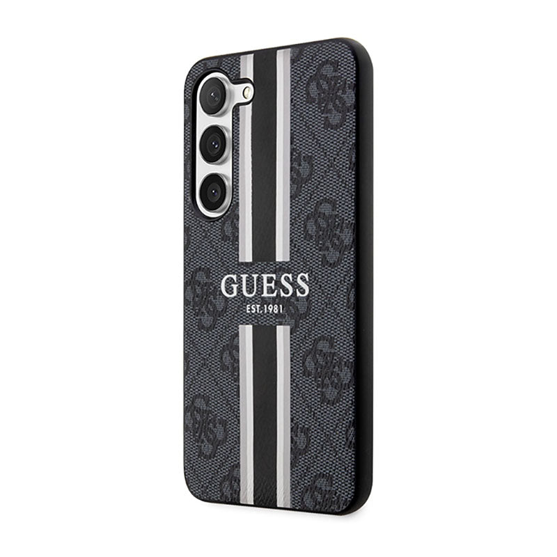 Guess 4G bedrukte streep - hoesje voor Samsung Galaxy S23 (zwart)