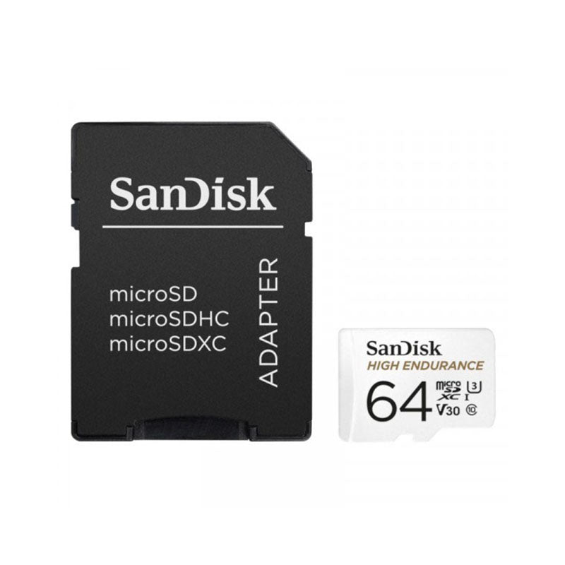 SanDisk High Endurance microSDXC – Speicherkarte 64 GB Klasse 10 UHS-I 100/40 MB/s mit Adapter